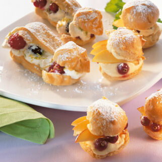 Windbeutel mit Fruchtcreme Windbeutel mit Fruchtcreme