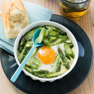 Spiegelei mit grünem Spargel Spiegelei mit grünem Spargel