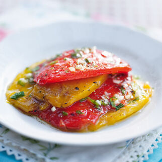 Marinierte Paprikaschoten mit Majoran Marinierte Paprikaschoten mit Majoran