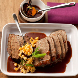 Glühweinsauce zu Rinderschmorbraten Glühweinsauce zu Rinderschmorbraten