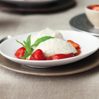 Weiße Minz-Mousse-au-chocolat Weiße Minz-Mousse-au-chocolat