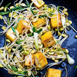 Sojasprossen mit Tofu (Pad Tua Ngog Sai Tahu) Sojasprossen mit Tofu (Pad Tua Ngog Sai Tahu)