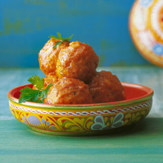 Blumenkohlbällchen in Currysauce Blumenkohlbällchen in Currysauce