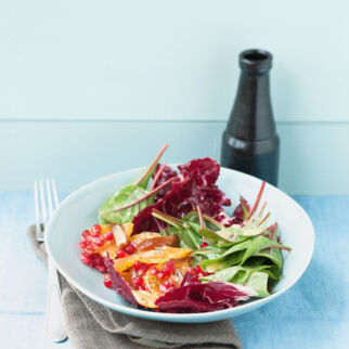 Radicchiosalat mit Clementinen Radicchiosalat mit Clementinen