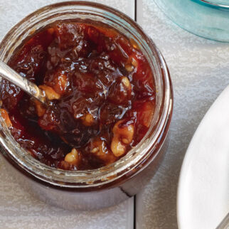 Zwetschgenkonfitüre mit Walnüssen Zwetschgenkonfitüre mit Walnüssen