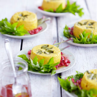 Möhrenflan mit Giersch Möhrenflan mit Giersch