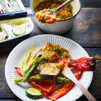 Grillgemüse mit Tomatenconfit Grillgemüse mit Tomatenconfit