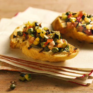 Auberginen-Bruschetta Auberginen-Bruschetta