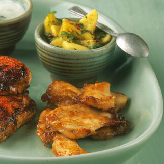 Hähnchenbrust mit Ananassauce Hähnchenbrust mit Ananassauce