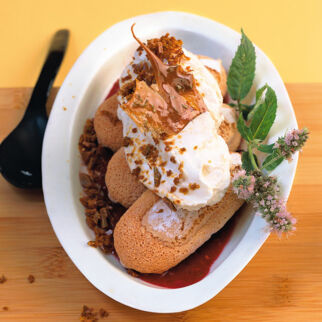 Ziegenfrischkäse-Tiramisu Ziegenfrischkäse-Tiramisu