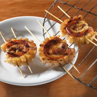 Schweinebauch zweimal gegart Schweinebauch zweimal gegart