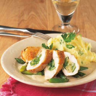 Hähnchenbrust mit Spargelfüllung Hähnchenbrust mit Spargelfüllung