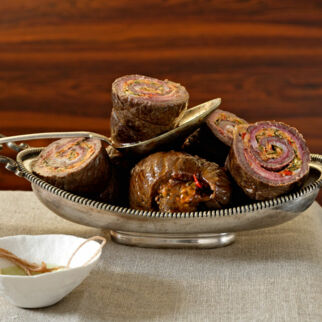 Rinderrouladen mit Brätfüllung Rinderrouladen mit Brätfüllung