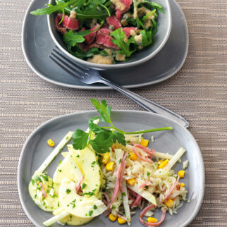 Kohlrabi-Reis-Salat mit Schinken Kohlrabi-Reis-Salat mit Schinken