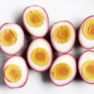 Rote-Bete-Eier Rote-Bete-Eier