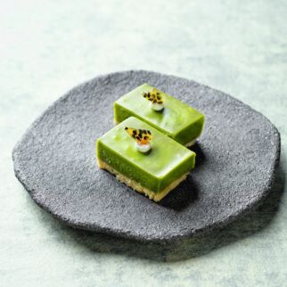 Matcha-Tarte mit weißer Schokolade Matcha-Tarte mit weißer Schokolade