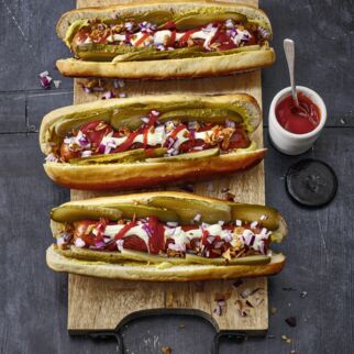 Dänischer Hotdog Dänischer Hotdog