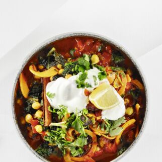 Marokkanischer
Süßkartoffel-
Kichererbsen-Eintopf Marokkanischer
Süßkartoffel-
Kichererbsen-Eintopf