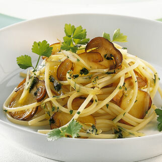 Spaghetti mit Pilzen Spaghetti mit Pilzen