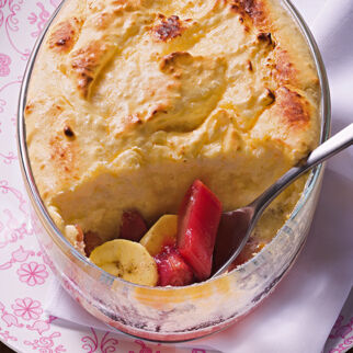 Rhabarber-Bananen-Gratin Rhabarber-Bananen-Gratin
