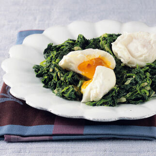 Blattspinat mit Eiern Blattspinat mit Eiern