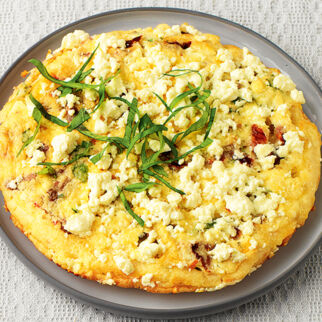 Schafkäse-Ofenpfannkuchen Schafkäse-Ofenpfannkuchen