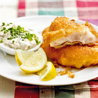 Backfisch mit Blitzremoulade Backfisch mit Blitzremoulade