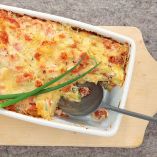 Nudelauflauf mit Ricotta und Tomaten Nudelauflauf mit Ricotta und Tomaten