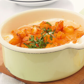 Garnelen in Paprikasahne Garnelen in Paprikasahne