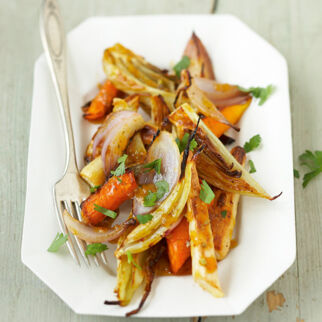 Ofengemüse mit Zimt-Vinaigrette Ofengemüse mit Zimt-Vinaigrette