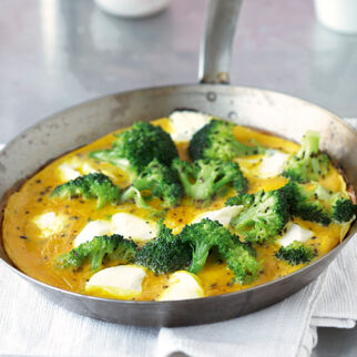 Brokkoli-Curry-Omelett Brokkoli-Curry-Omelett