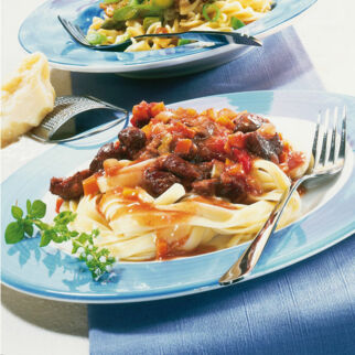 Tagliatelle mit Lammragout Tagliatelle mit Lammragout