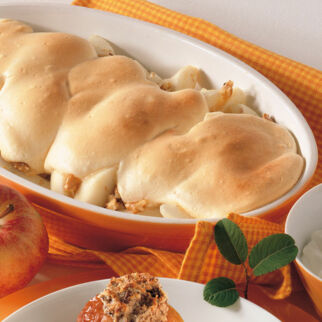 Birnenauflauf mit Nüssen Birnenauflauf mit Nüssen