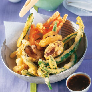 Gemüse-Tempura mit Dip Gemüse-Tempura mit Dip