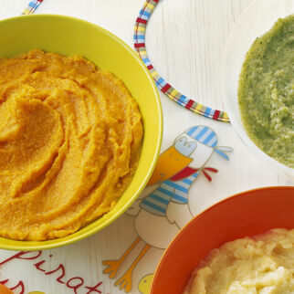 Möhrenbrei mit Ei Möhrenbrei mit Ei