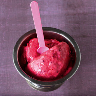 Schnelles Himbeereis Schnelles Himbeereis