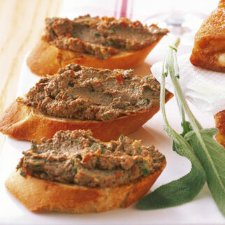 Crostini mit Leber Crostini mit Leber