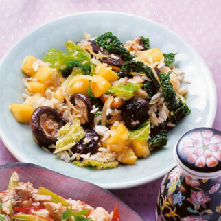 Vegetarische Reispfanne Vegetarische Reispfanne