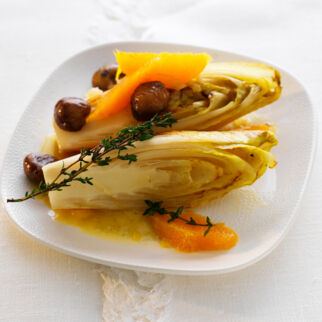 Chicorée mit Maronen Chicorée mit Maronen