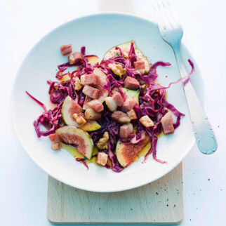 Rotkrautsalat mit Feigen und Entenbrust Rotkrautsalat mit Feigen und Entenbrust