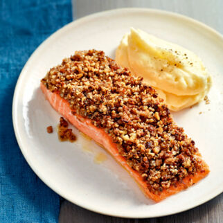 Lachs mit Pilzkruste Lachs mit Pilzkruste