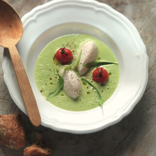 Hechtnockerl mit Bärlauchschaum Hechtnockerl mit Bärlauchschaum