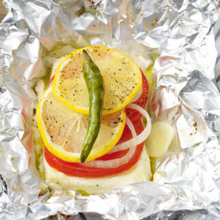 Feta-Tomaten-Päckchen Feta-Tomaten-Päckchen