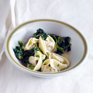 Tortellini mit Spinat Tortellini mit Spinat