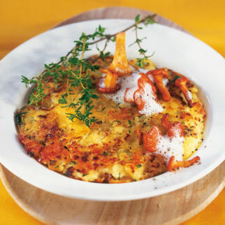 Kräuter-Rösti mit Pfifferlingen Kräuter-Rösti mit Pfifferlingen