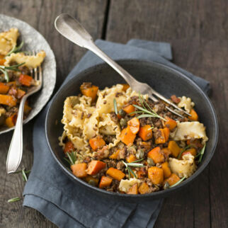 Kürbis-Hackfleisch-Pasta Kürbis-Hackfleisch-Pasta