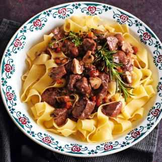 Pappardelle mit Wildschweinragout Pappardelle mit Wildschweinragout