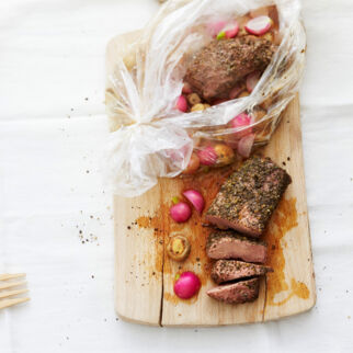 Lamm mit Radieschengemüse Lamm mit Radieschengemüse