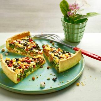 Spinat-Quiche mit Feta Spinat-Quiche mit Feta