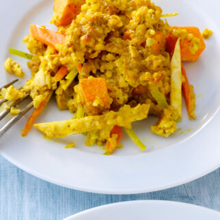 Kürbisauflauf mit Bulgur Kürbisauflauf mit Bulgur